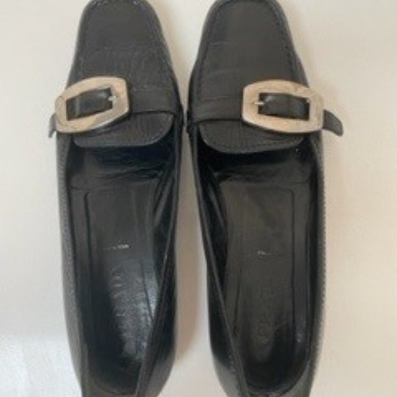 Prada Loafers with Silver Buckles - Picture 4 of 10
